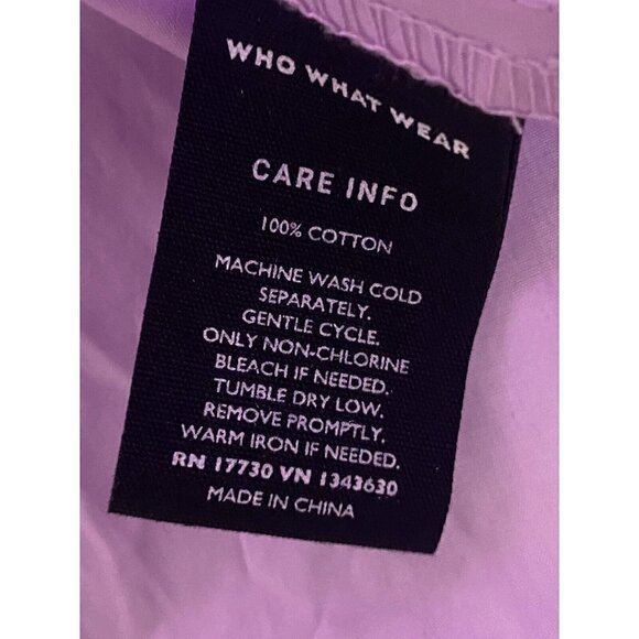 Who What Wear Purple Balloon Short Sleeve Top Size XL NWT - Picture 3 of 6